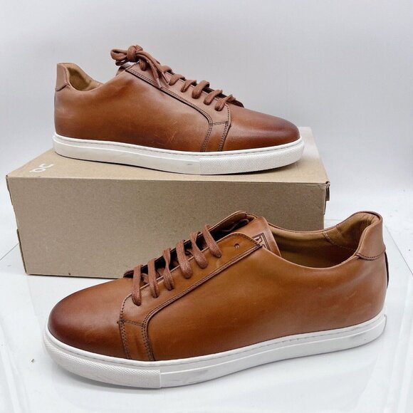 Bruno Magli Other - Bruno Magli Daniel Low Top Sneakers Casual Shoes Brown Leather Lace Up US 13